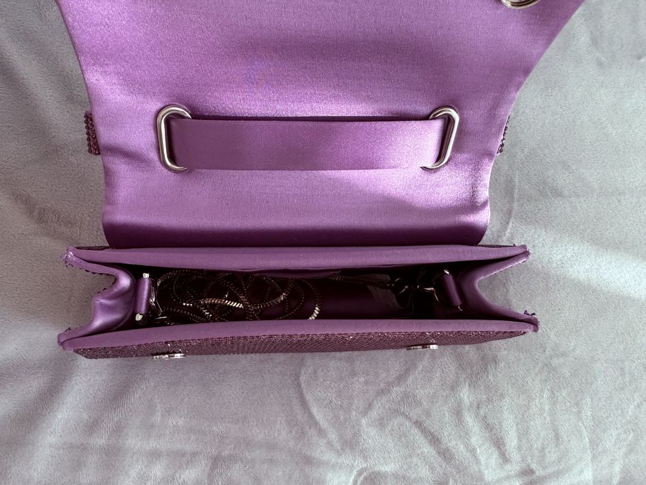 Чанта ZARA , малка , лилава