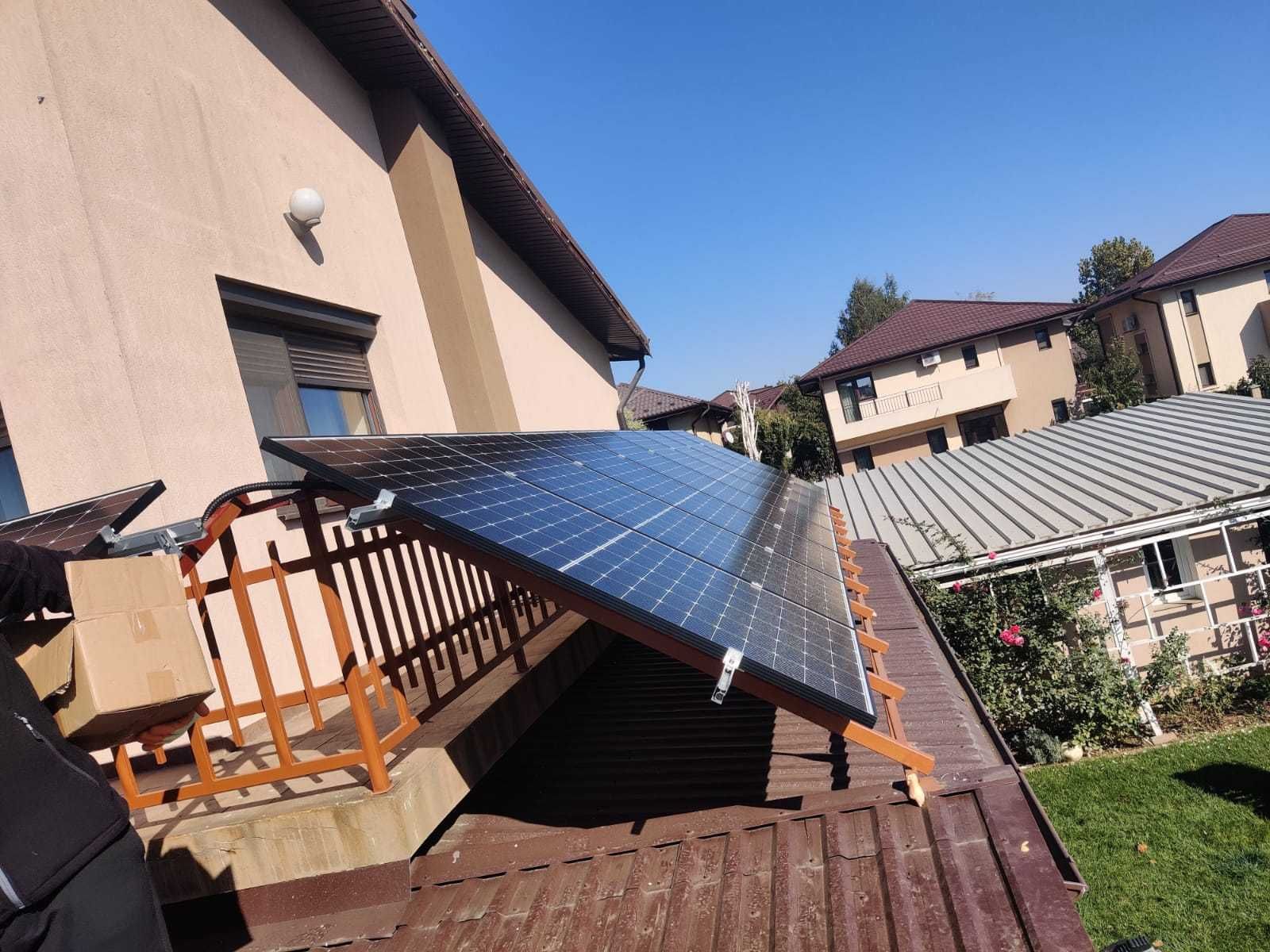 Montaj sistem fotovoltaic on-grid si off-grid la cheie