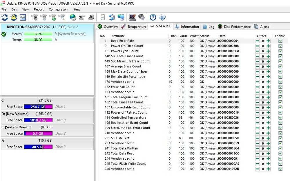 Solid-State Drive (SSD) KINGSTON A400, 120GB SATA3, 2.5" SA400S37/120G
