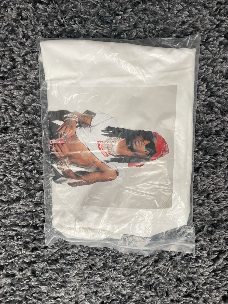 Supreme playboi carti tee white + playboi carti постер