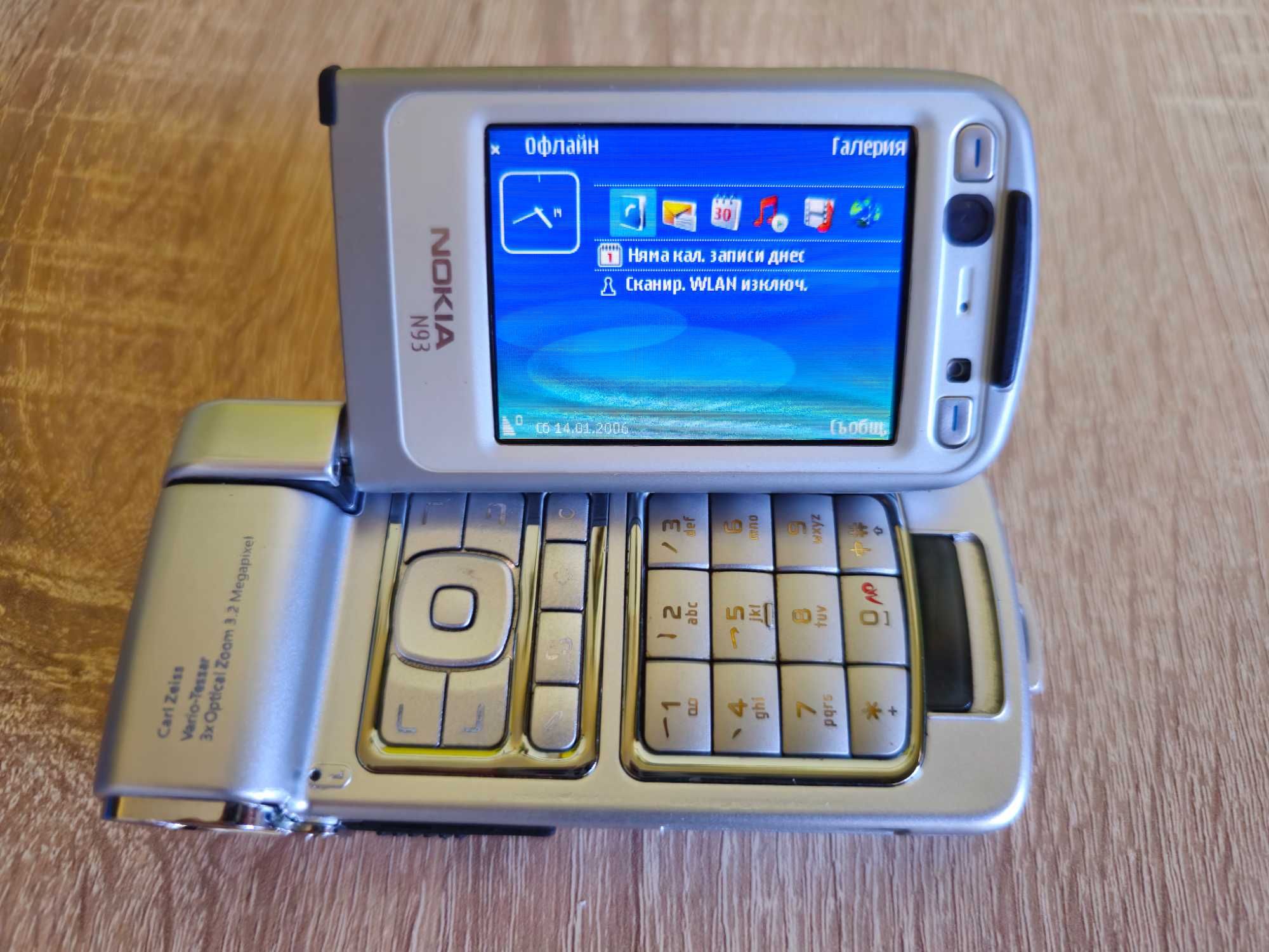 НОВА Оригинална NOKIA N93 Silver на 0 Минути! Symbian Нокиа Нокия