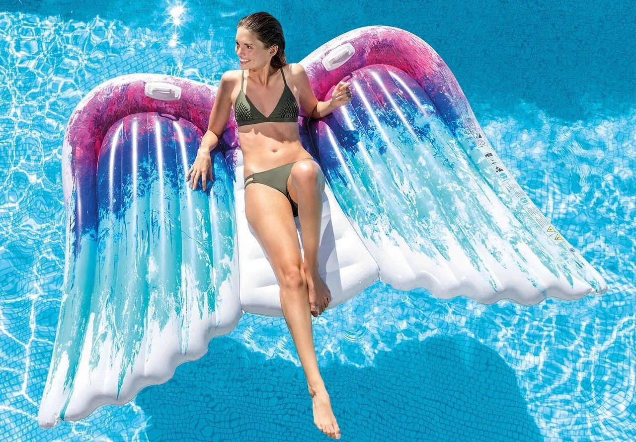 Артикул Надуваем Intex дюшек Angel Wings, 251 x 106 см, за