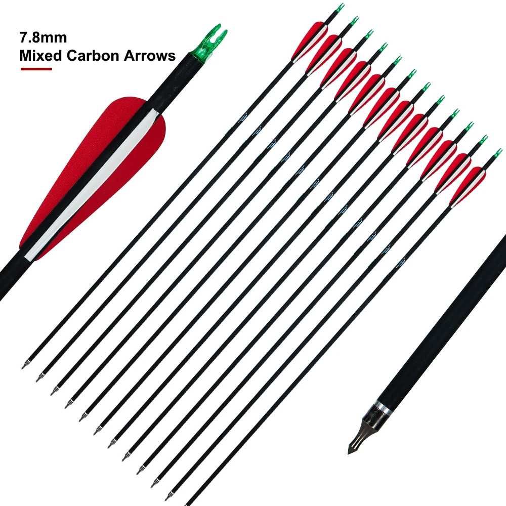 Комплект Спортен лък Toparchery 20 lbs, 12 карбонови стрели, Тубус