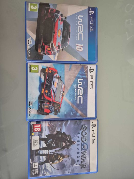 Игри за PS5: WRC 10, WRC Generations и God Of War Ragnarok.