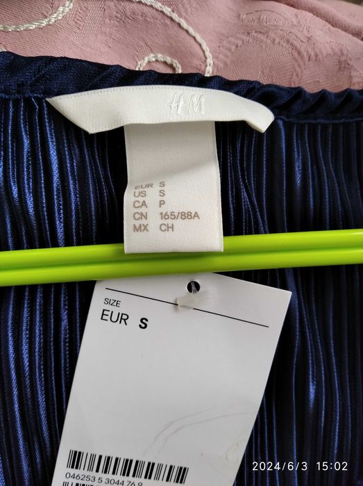 лъскаво Парти бюстие H&М размер S,рокля плисе Н&М размер S