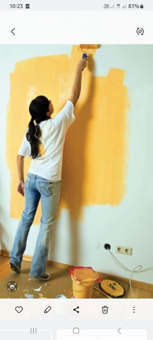 Поклейка обойов стен