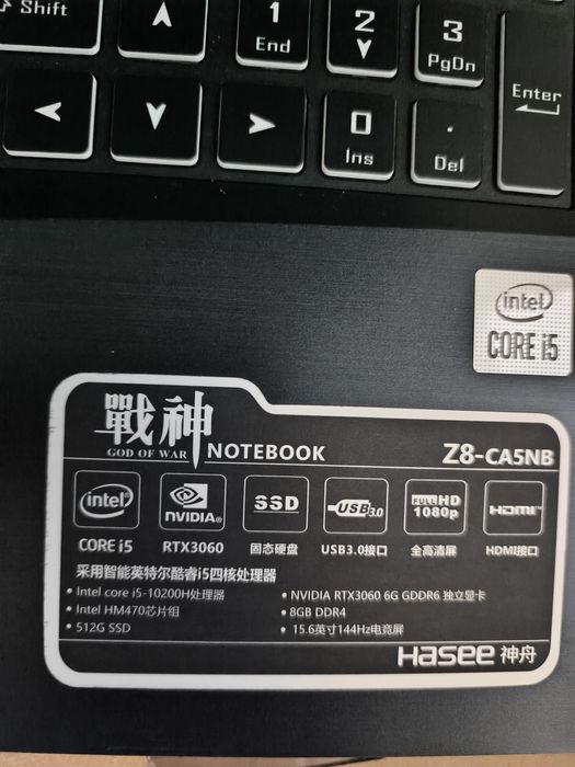 Hasee rtx3060 игровой