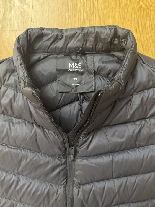 Vesta femei M&S marime XXL, neagra, puf gasca, ultralight
