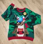 Pulover de Crăciun Santa Drinking Squad mărimea XL