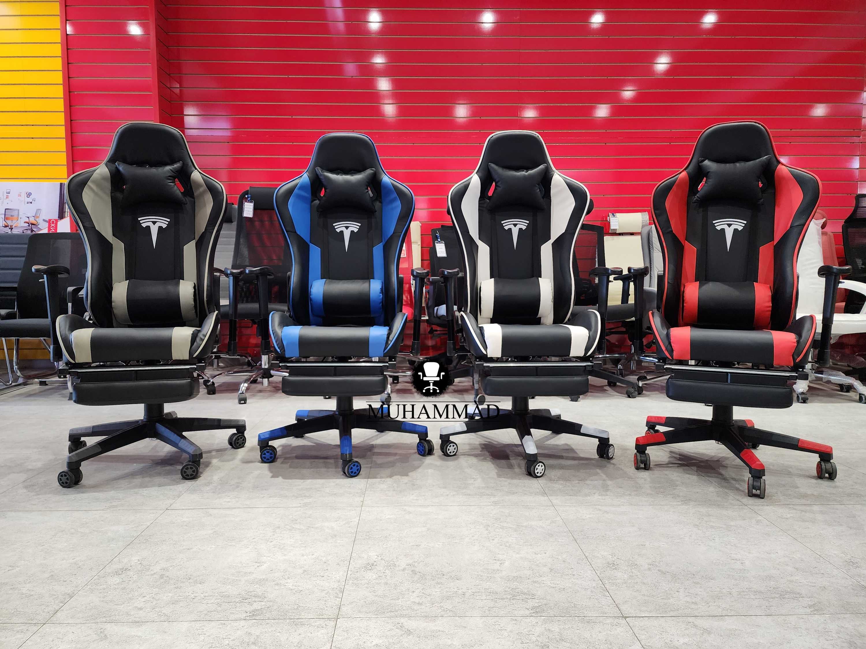 Геймерское кресло Tesla-Isla с вибро подушкой доставка бесплатная