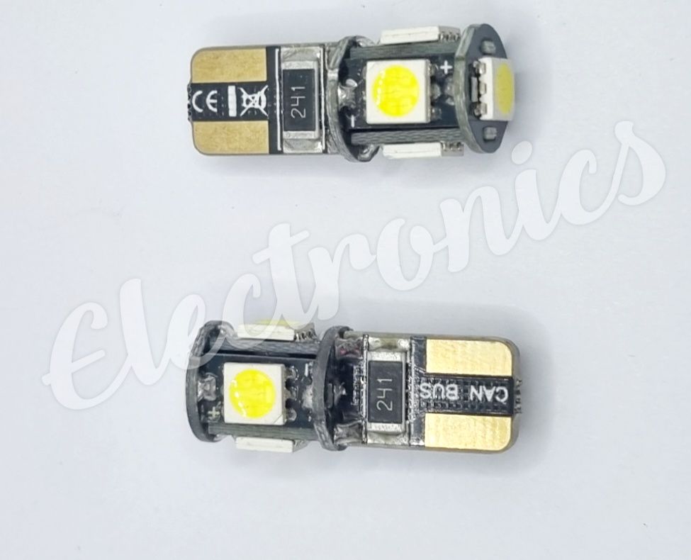 LED крушки T10 W5W Canbus 2 броя за габарити