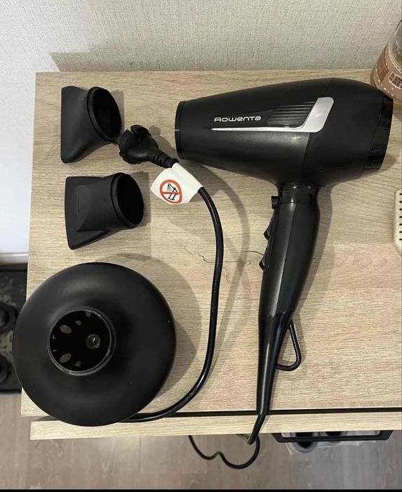 Профессиональный фен ROWENTA PRO EXPERT отличное состояние, 3 НАСАДКИ
