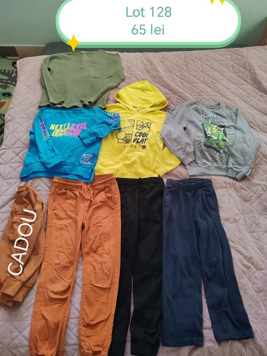 Lot haine băieți 128