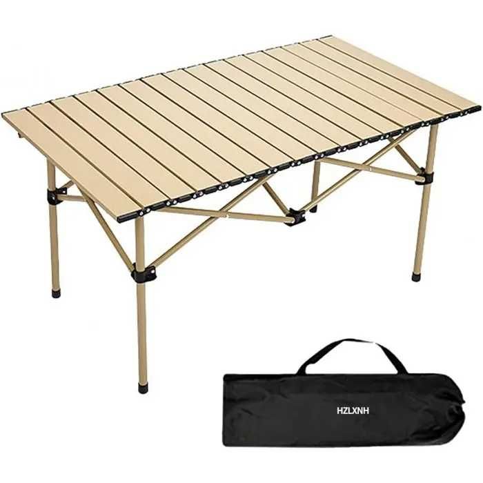 Masa Pliabila Camping Geanta Transport Aluminiu 120 x 55 x 50cm