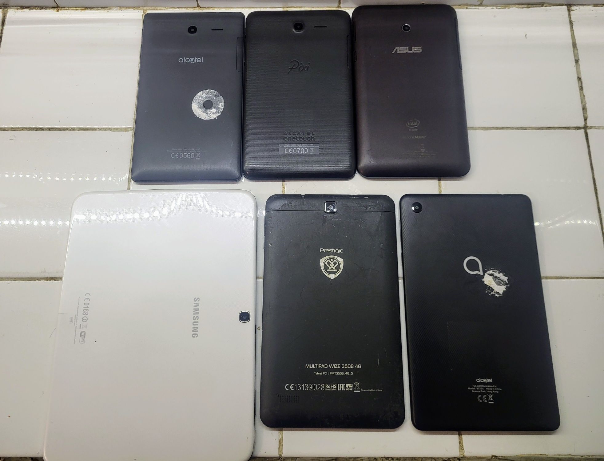 Продавам таблети  Alcatel, Samsung и Asus за части