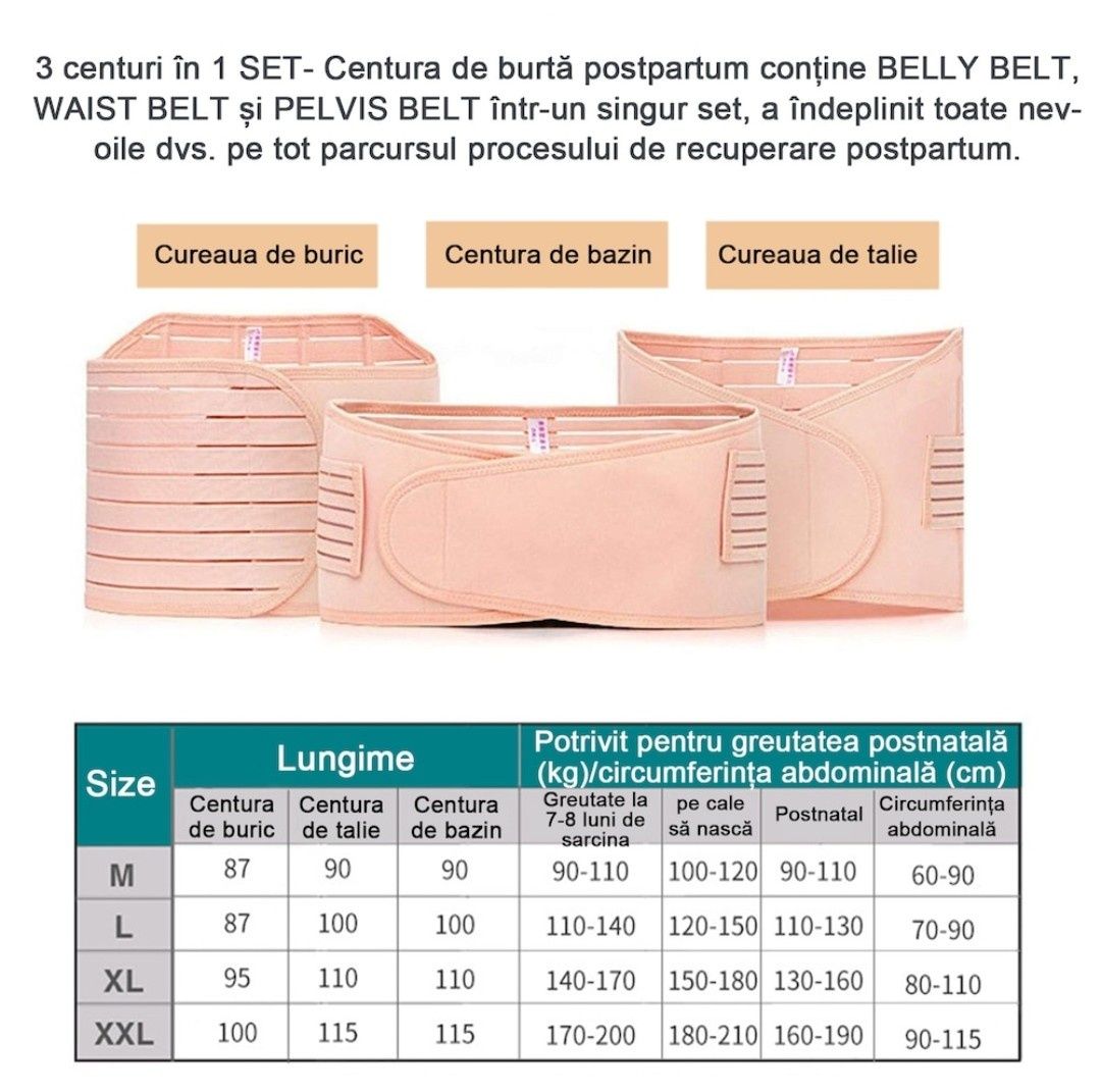 Centura postnatala 3 în 1
