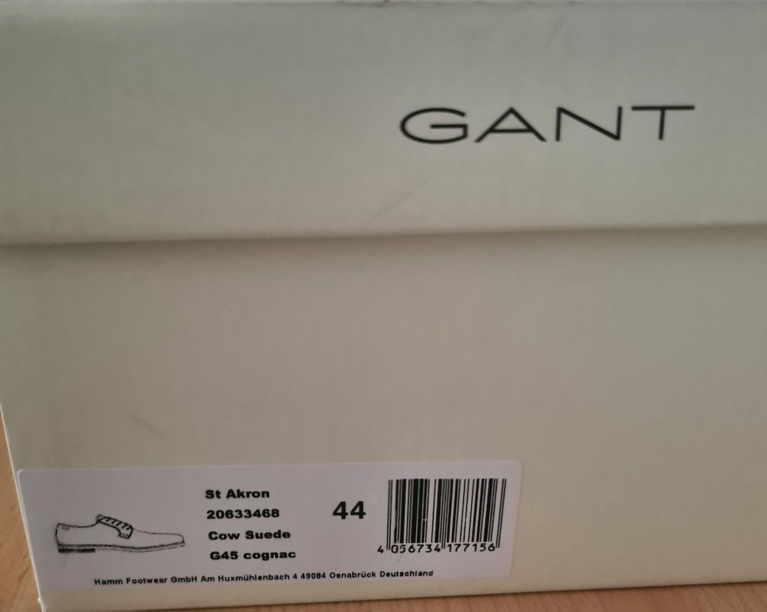 Pantofi din piele naturala intoarsa Gant