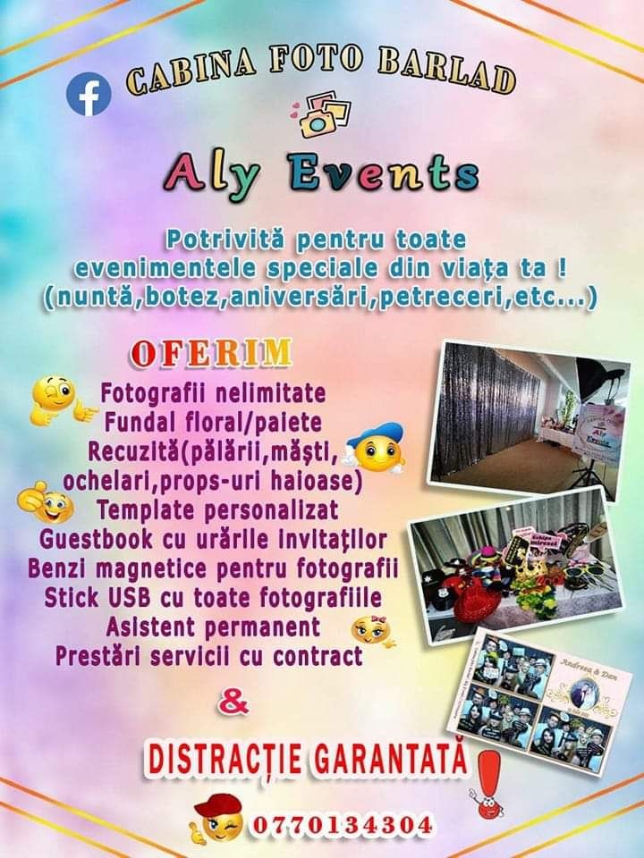 Cabina Foto Barlad-Aly Events / Fum greu / Gheață carbonică