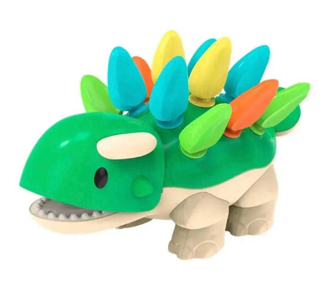 Jucărie educativa pentru copii, pentru motricitate fină, Dinozaur