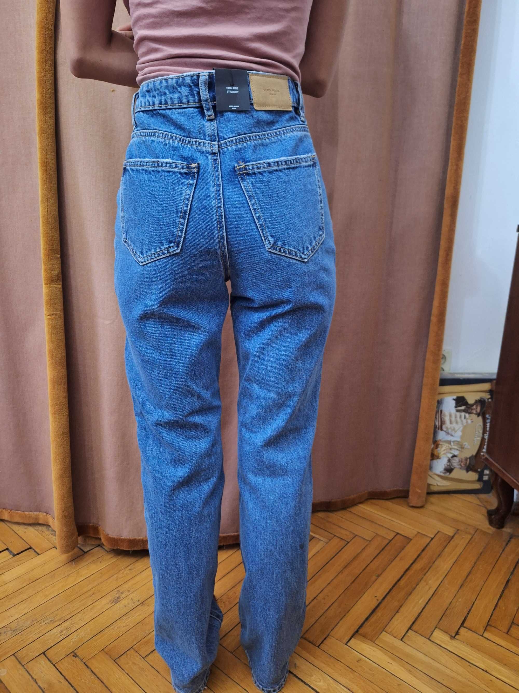 Blugi dama marimea 27/ "32 straight jeans medium blue denim VeroModa