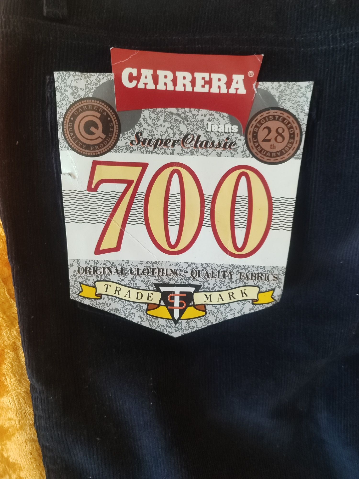 Итальянские брюки CARRERA ОРИГИНАЛ 90х115см
