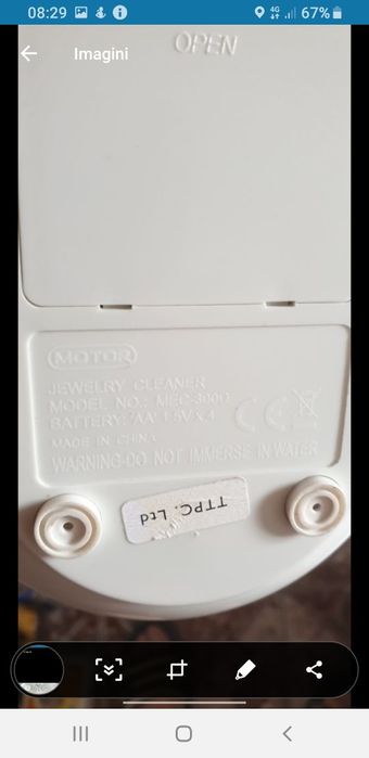 Aparat de curățat bijuterii