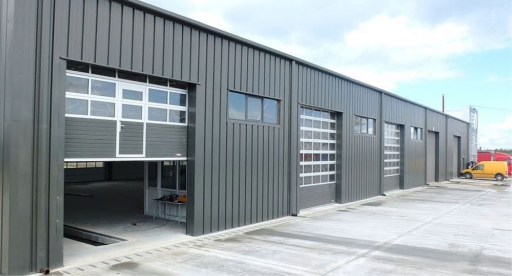 Vand hala metalica 10X25 metri cu panouri sandwichi profile IPE HEA
