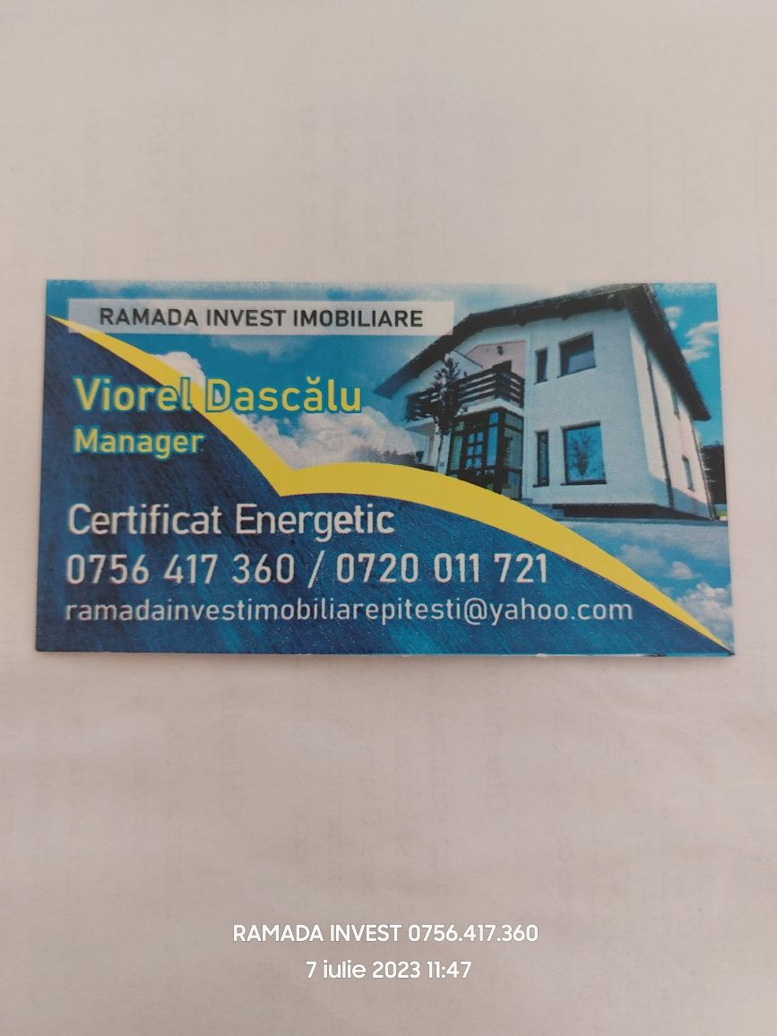 Certificat Energetic Pitești Preț  250 lei