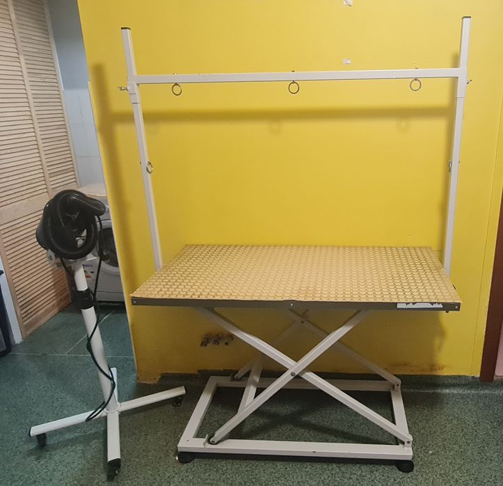 Masa reglabila din inox pentru grooming sau uz veterinar