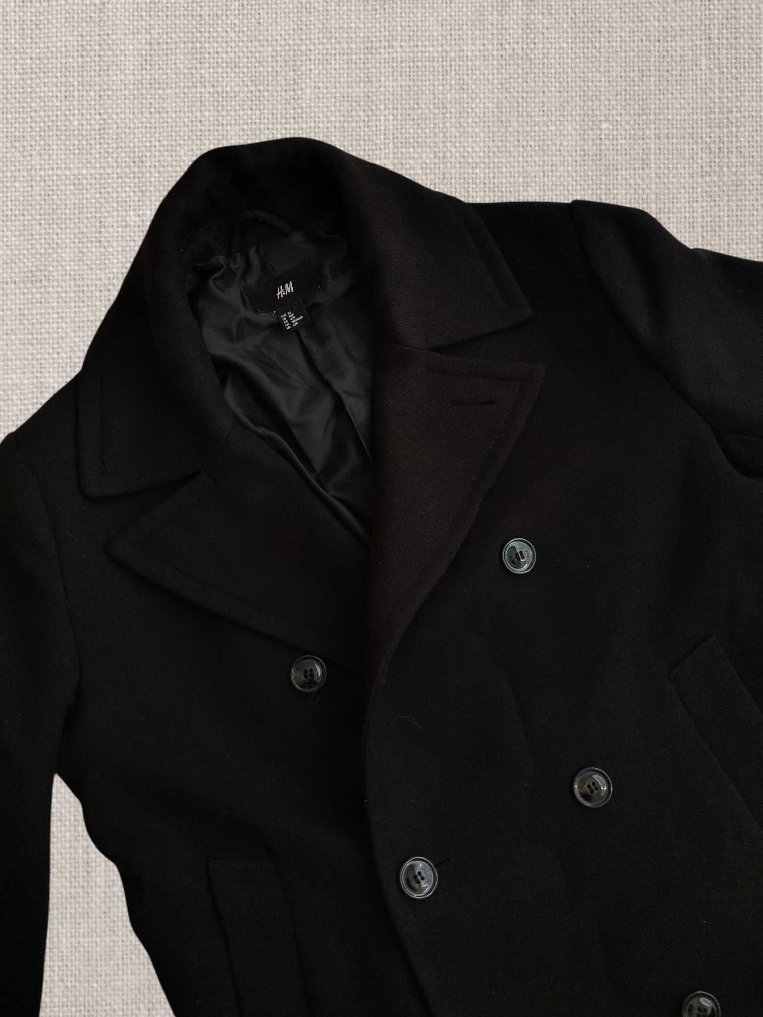 Мъжко черно палто H&M