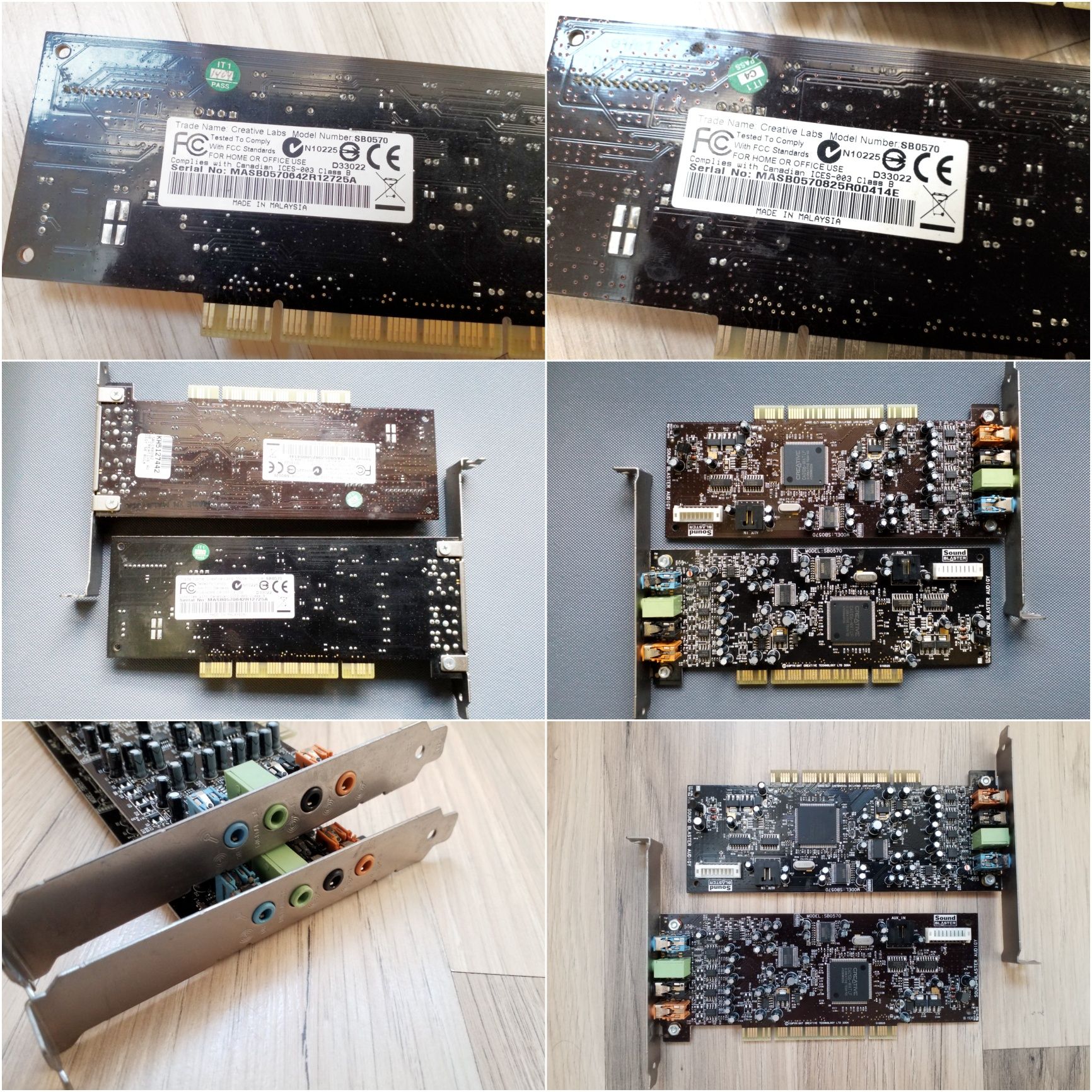 LOT 2 placi audio Soundblaster Audigy SE + mouse + camera + boxe PC