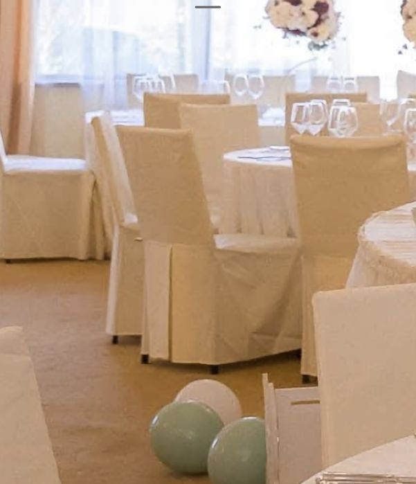 Husa scaun evenimente fete de mese rotunde restaurant cort