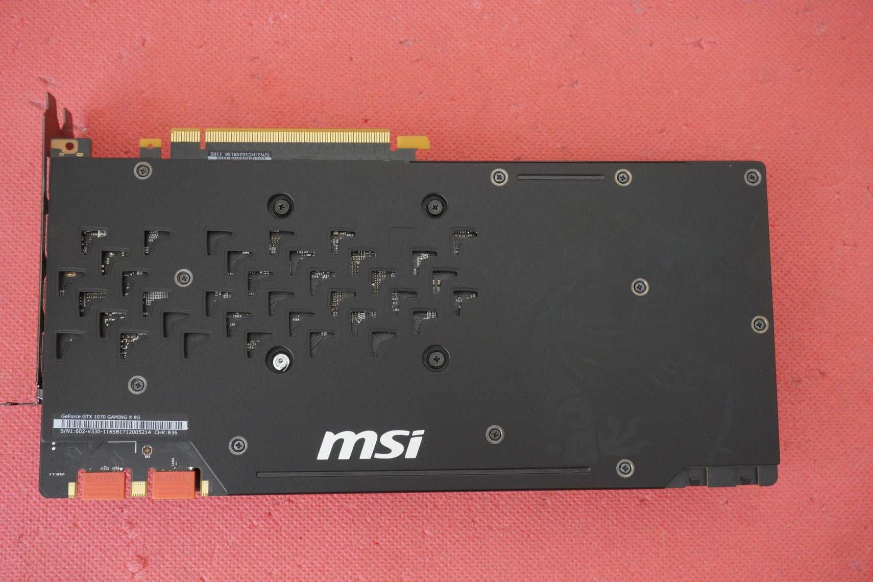 Nvidia GeForce GTX 1070 8GB MSI Gaming X Видео карта / Вкл.ДДС