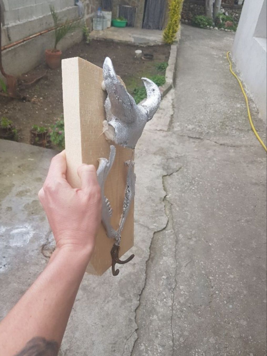 Закачалка рога череп