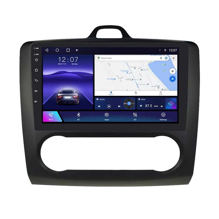 Navigatie Android 14 Ford Focus 2 2004-11 Waze YouTube CarPlay CAMERA