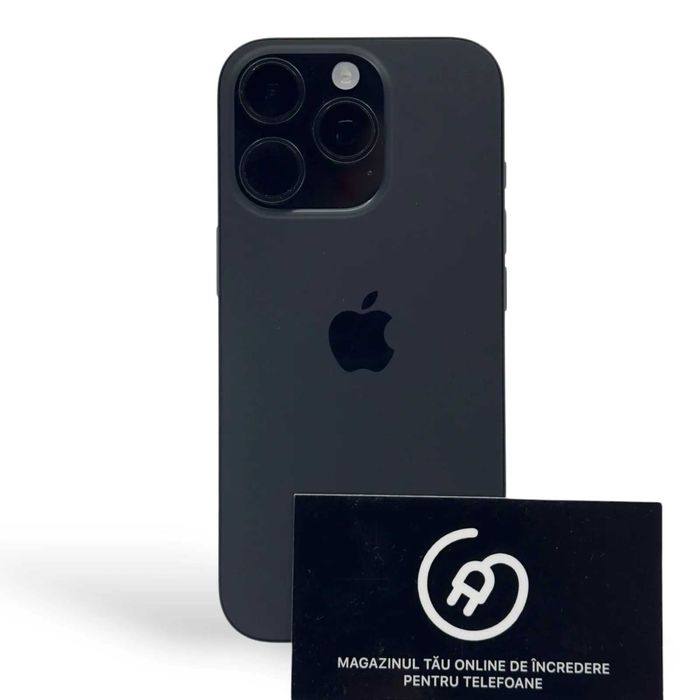 iPhone 16 Pro 93% 128Gb Black Ca Nou + 24 Luni Garanție/Apple Plug
