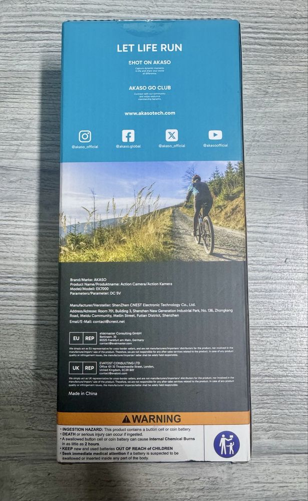 Camera video sport Akaso EK700