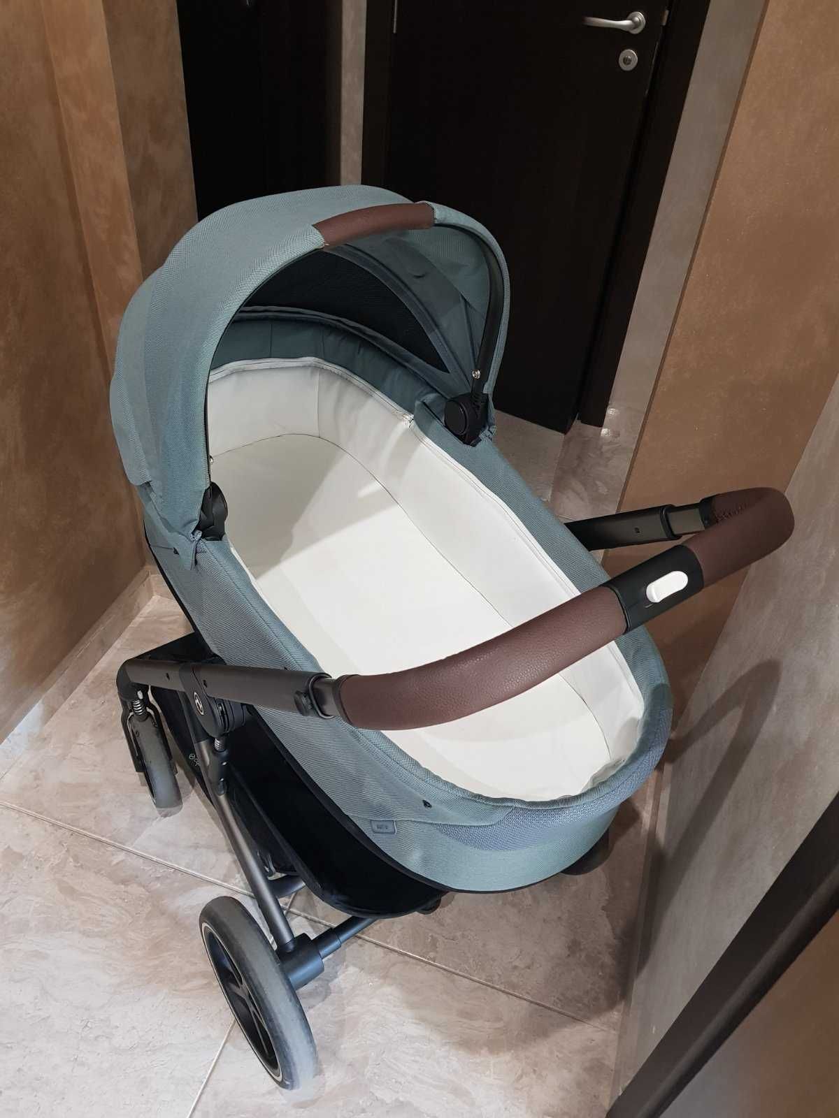 Cybex Balios S Lux Sky Blue Комбинирана бебешка количка 2в1