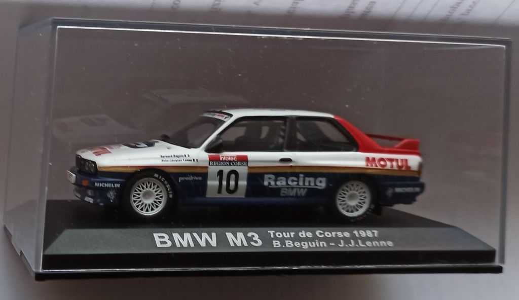 Macheta BMW M3 E30 (ursulet) Raliul Frantei 1987 - Altaya Rally 1/43