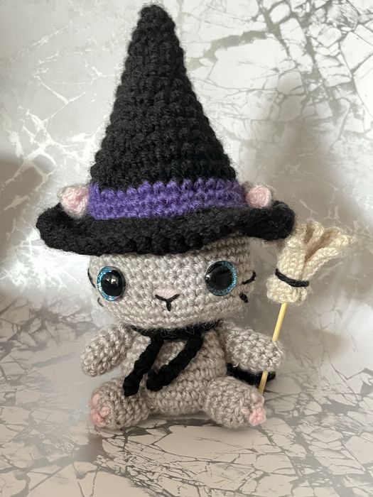 Кот-волшебник игрушка ручной работы