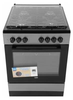 Комбинированная плита Beko FSM 62120 DS, серебристый