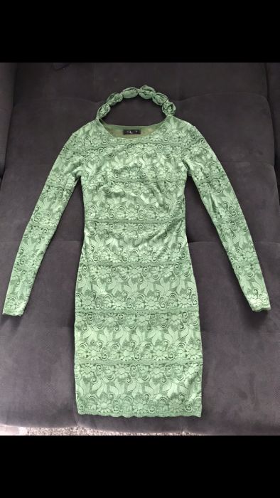 Rochie verde eleganta Monesse