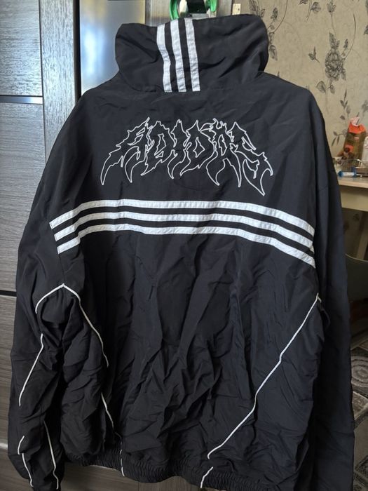 Стильная куртка Adidas, черная, мужская, размер M