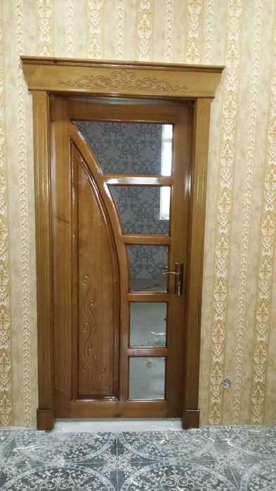 Йоғочдан ясалган эшик ва ромлар, Окна и двери из дерева. MDF yog'och