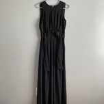 Rochie lunga Zara negru cu bleumarin marimea  36/S merge si 34/XS