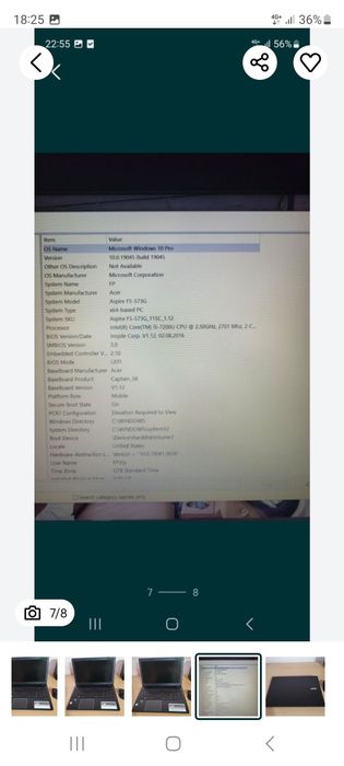 Laptop Acer Aspire F5