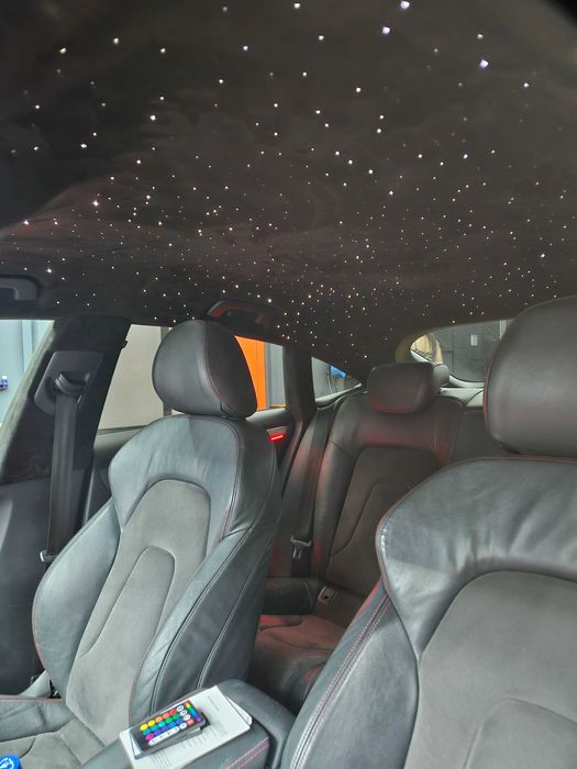 Material textil/alcantara retapitare Audi + kit plafon instelat