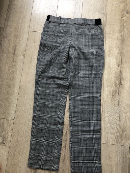Pantaloni gri carouri H&M, marimea 36