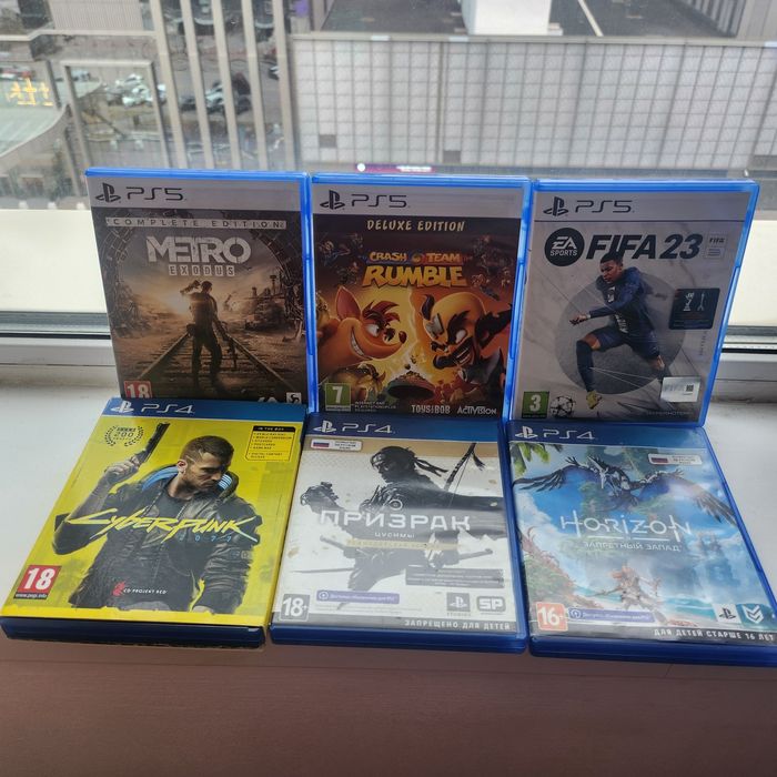 торг диски PS4/PS5 как новые обмен дороже