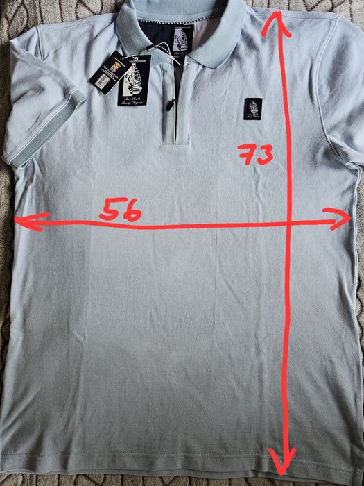 Нова ( с етикет) мъжка поло блуза Marina Militare,  в светло син цвят